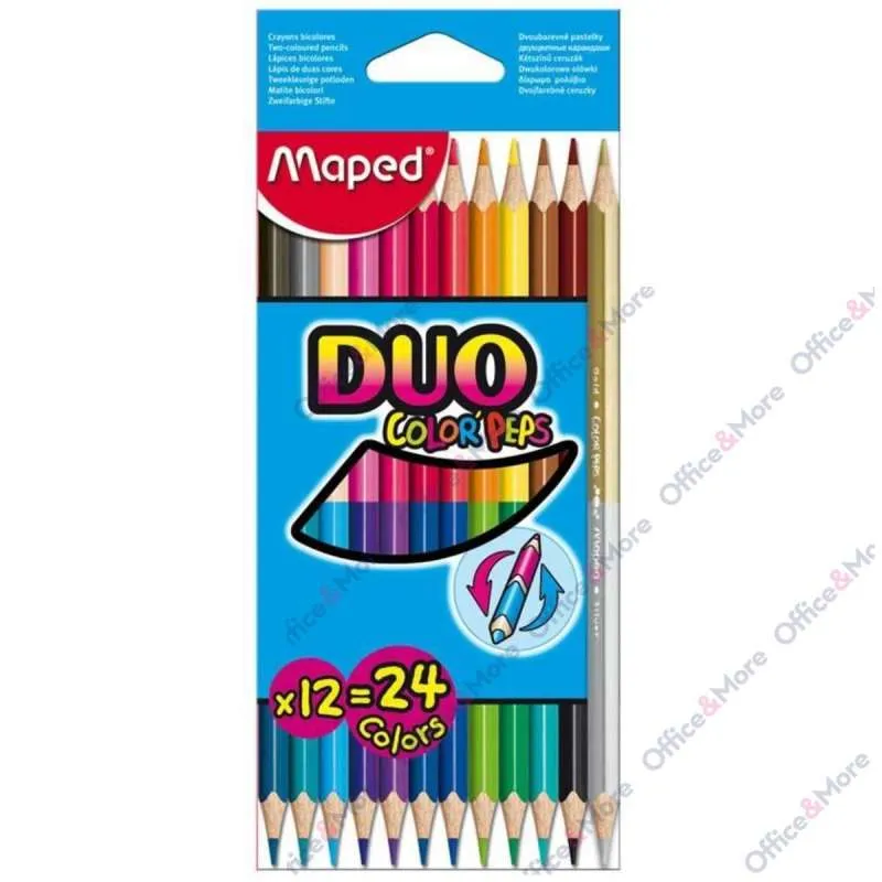 MAPED DRVENE BOJE COLOR PEPS DUO 12/24 M829600 