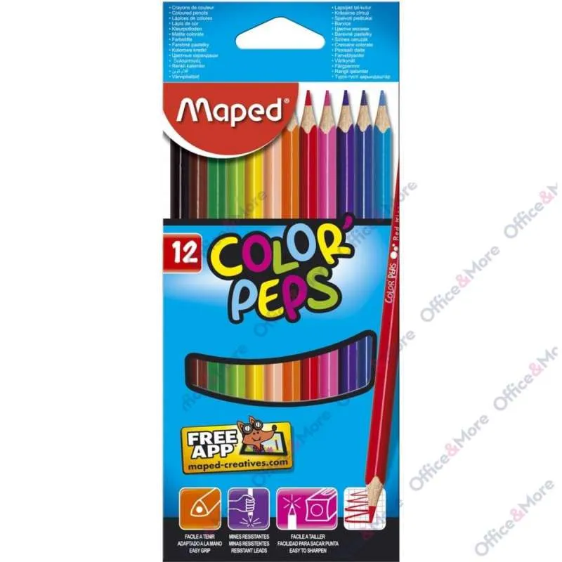 MAPED DRVENE BOJE 1/12 COLOR PEPS 