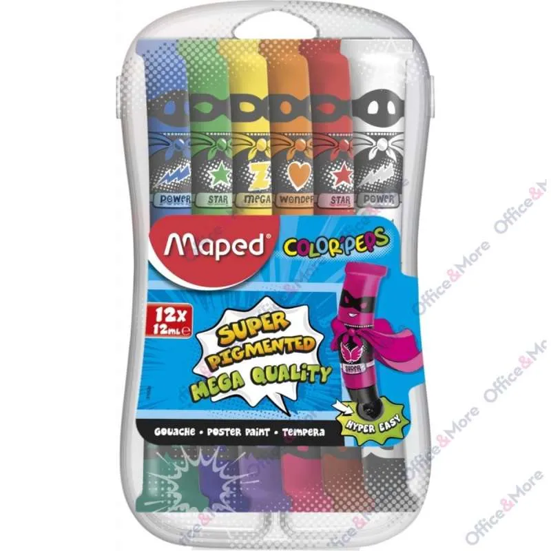 MAPED TEMPERE COLOR PEPS 12ML 1/12 PVC 810520 