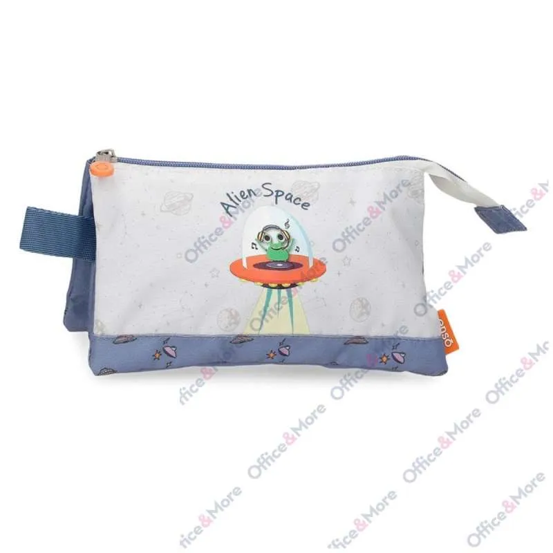 ENSO ALIEN SPACE prazna pernica sa 3 pregrade 