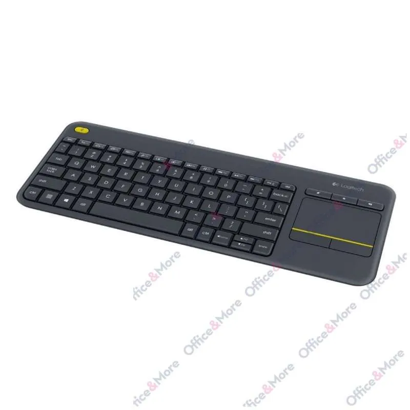 LOGITECH BEŽIČNA TASTATURA K400 PLUS CRNA 