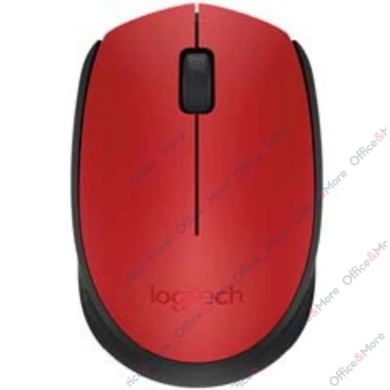 LOGITECH MIŠ BEŽIČNI OPT. M171 RED 