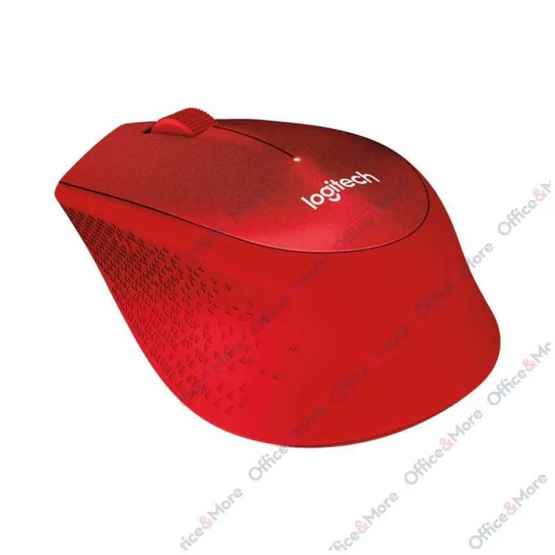 LOGITECH MIŠ BEŽIČNI OPT. M330 SILENT RED 