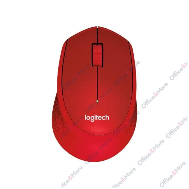 LOGITECH MIŠ BEŽIČNI OPT. M330 SILENT RED 