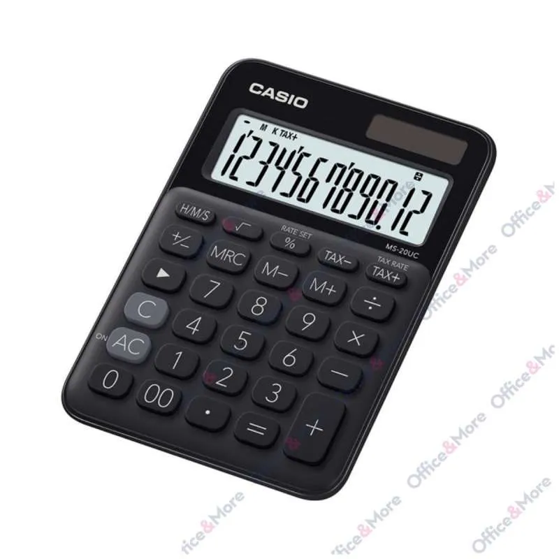 CASIO KALKULATOR MS-20UC-BK CRNI 