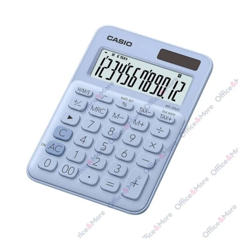 CASIO KALKULATOR MS-20UC-LB SV. PLAVA 