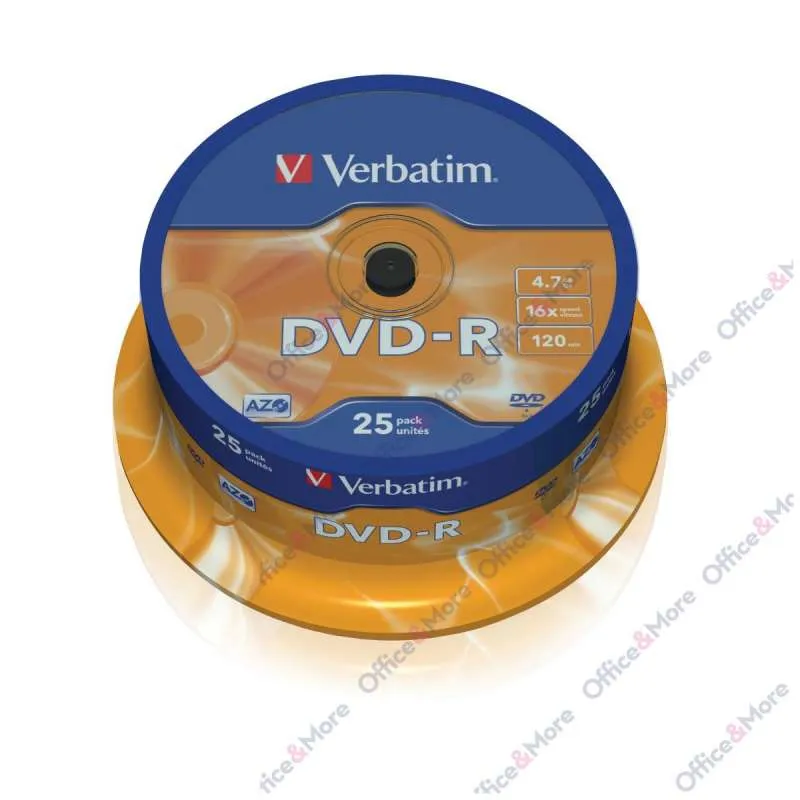 VERBATIM DVD-R 25/1 SPINDLE 16X 
