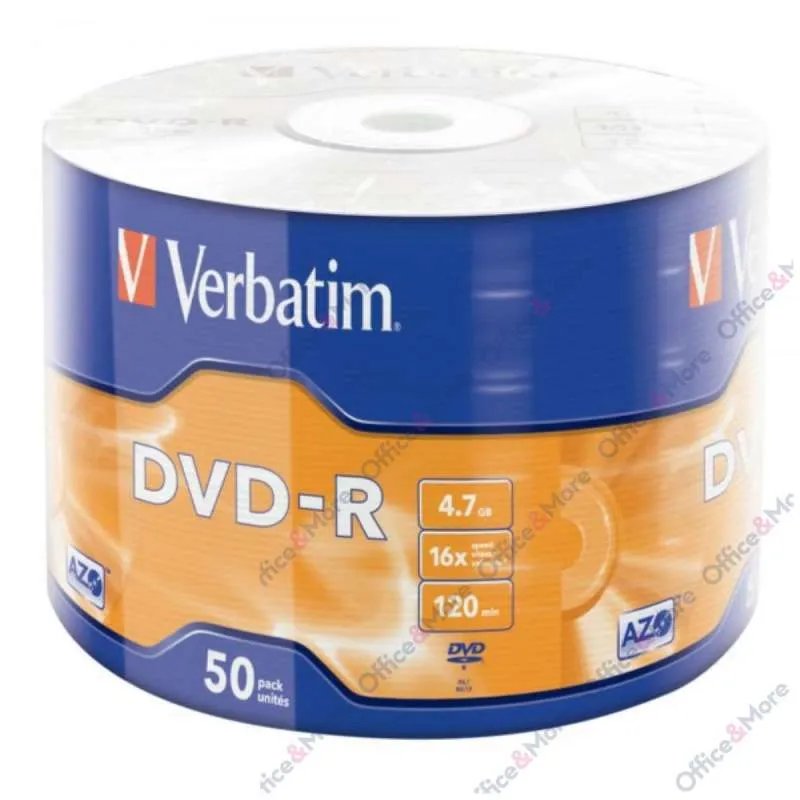VERBATIM DVD-R 50/1 FOLIJA 16X 