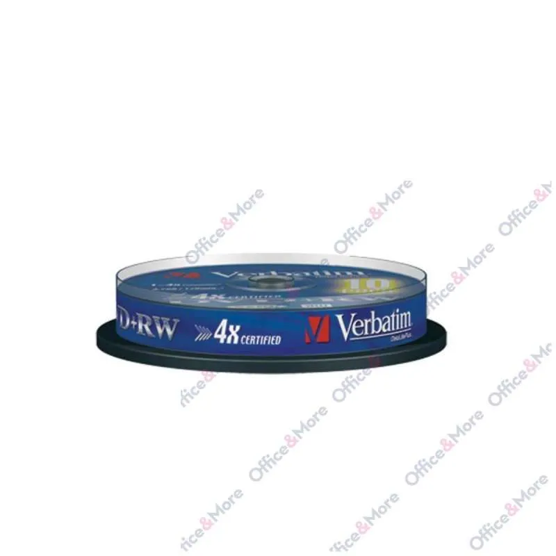 VERBATIM DVD+RW 10/1 SPINDLE 4X 