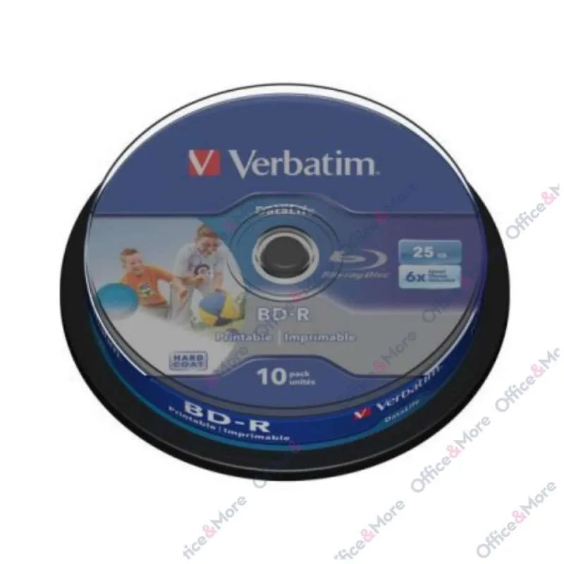 VERBATIM BLU RAY-R 25GB 10/1 PRINTABLE 