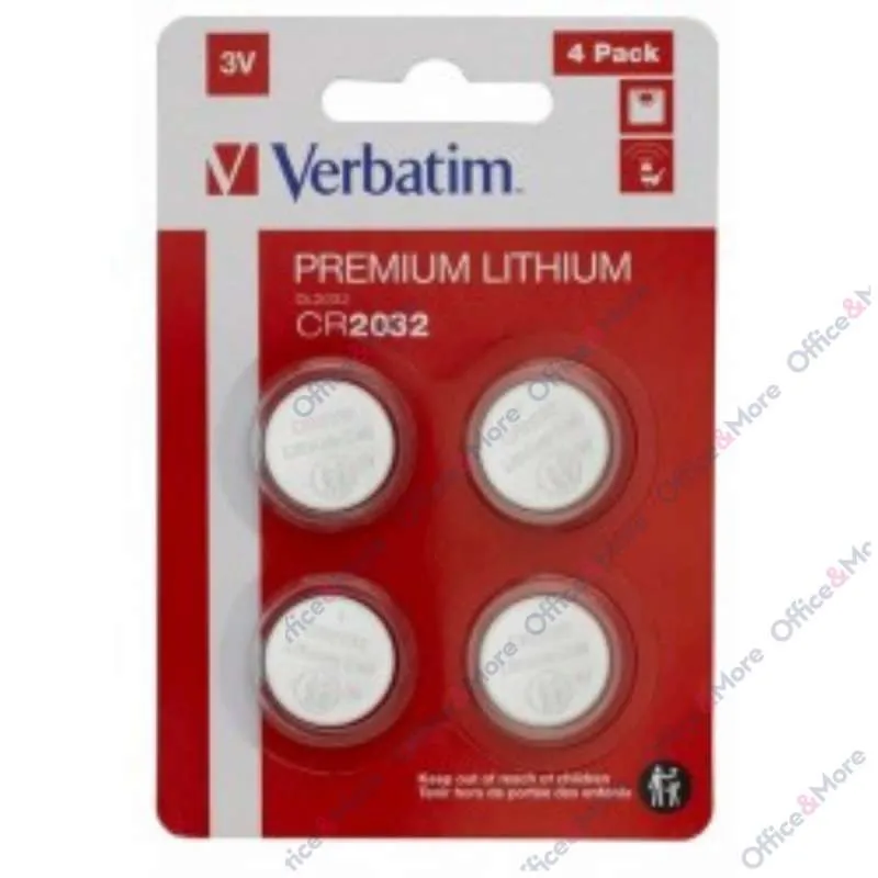 VERBATIM LITIJUM BATERIJE CR2032 3V pak 4kom 