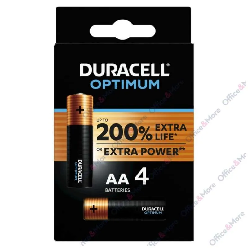 DURACELL  OPTIMUM ALK.BAT.   AA 4 
