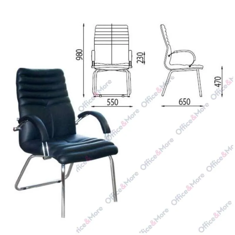 NS STOLICA GALAXY KONF.LE-01 crna STEEL CHROME 