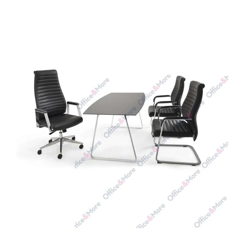 MAYER STOLICA DELUXE 2491 CRNA KOŽA 
