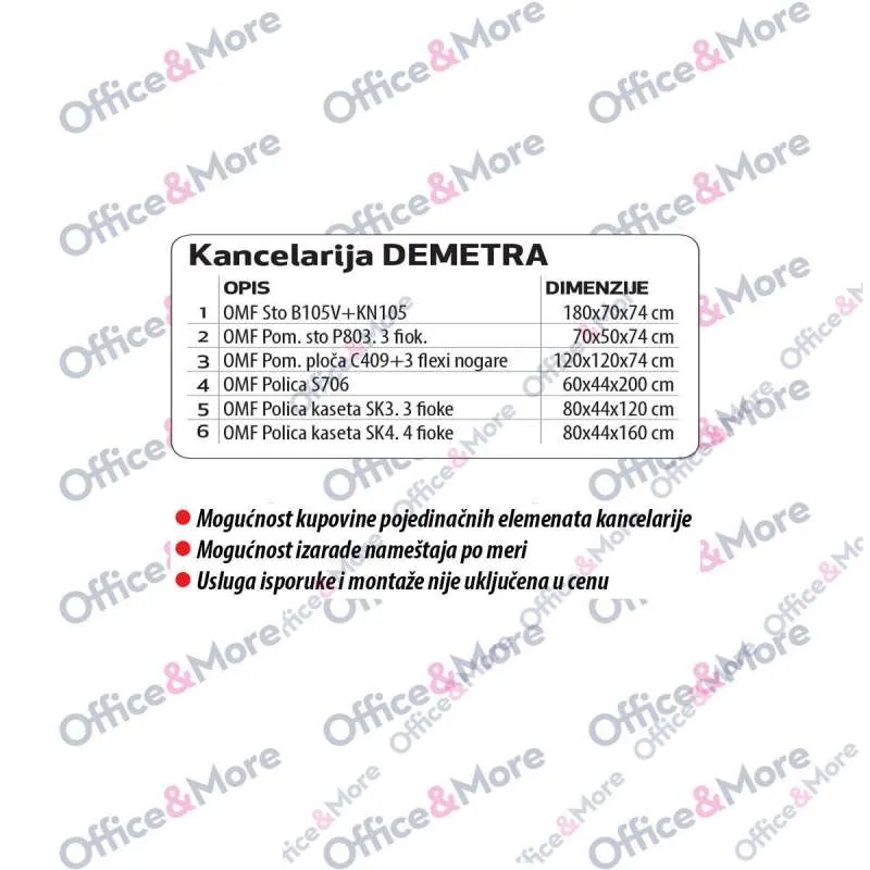 OMF POLICA KASETA SK4 4FIOKE 80/44/160 DEMETRA 