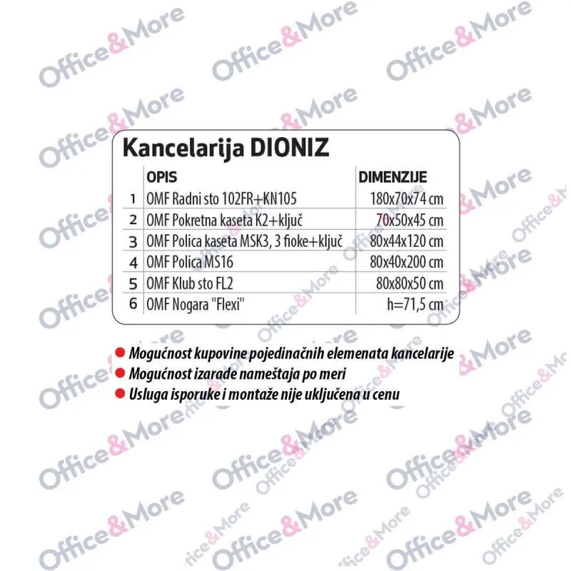 OMF POL/KAS MSK3 3 FIOKE I KLJUČ 80/44/120 DIONIZ 