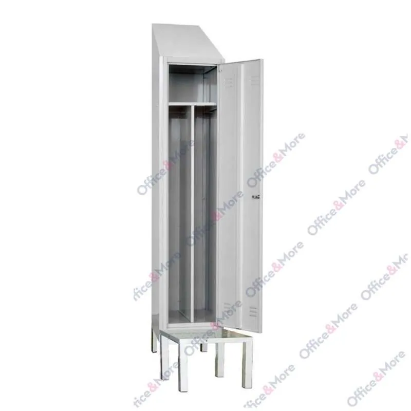 MET.GARDEROBER JEDNOKRI HACCP 40x50x180+KROV+KLUPA 
