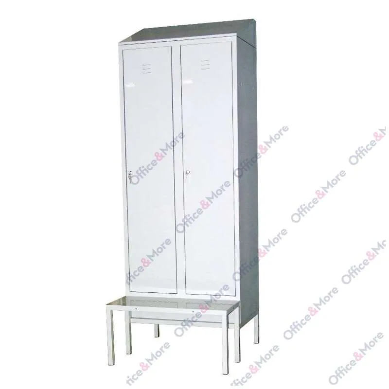 MET.GARDEROBER DVOKRILN HACCP 80x50x180+KROV+KLUPA 
