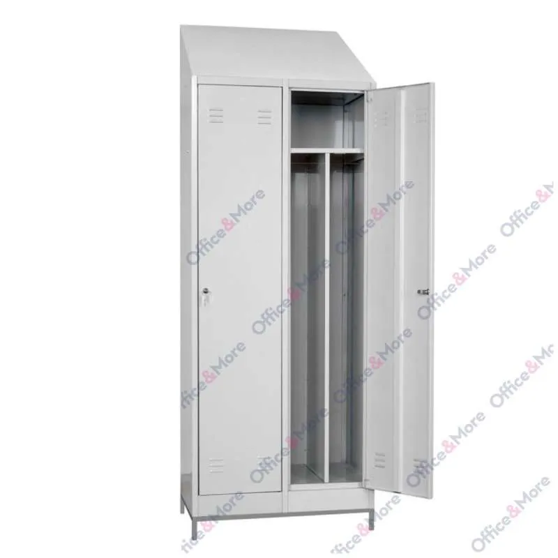 MET.GARDEROBER DVOKRILNI HACCP 80x50x180+KROV 