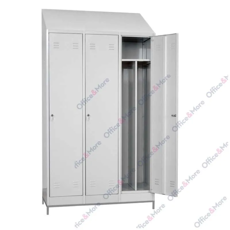 MET.GARDEROBER TROKRILNI HACCP 120x50x180+KROV 