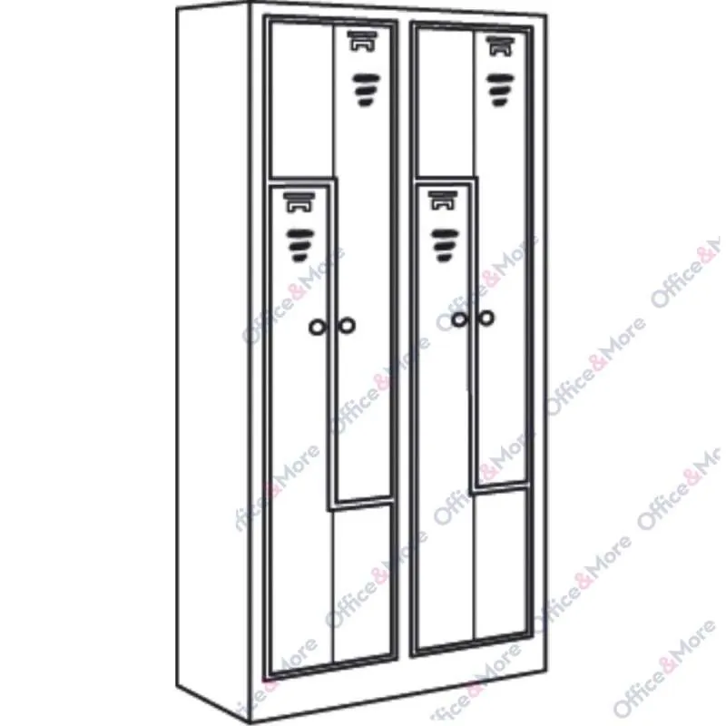 MET.GARDEROBER Z-VRATA 6/1 dim.120x50x180cm 
