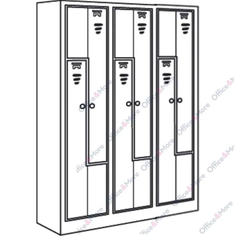 MET.GARDEROBER Z-VRATA 6/1 dim.120x50x180cm 