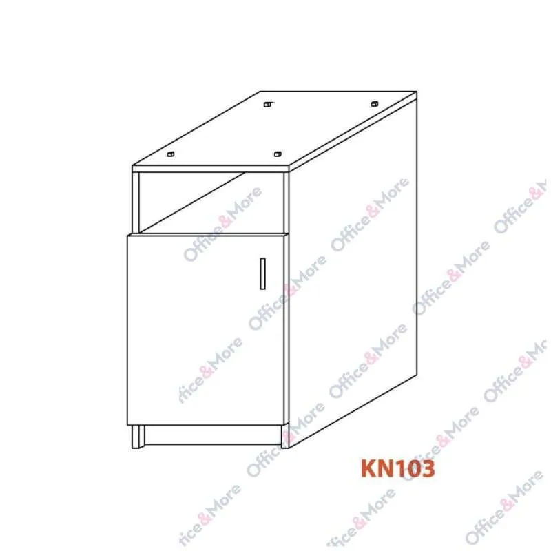 OMF KASETA NOSEĆA SA VRATIMA KN103 SIVA 