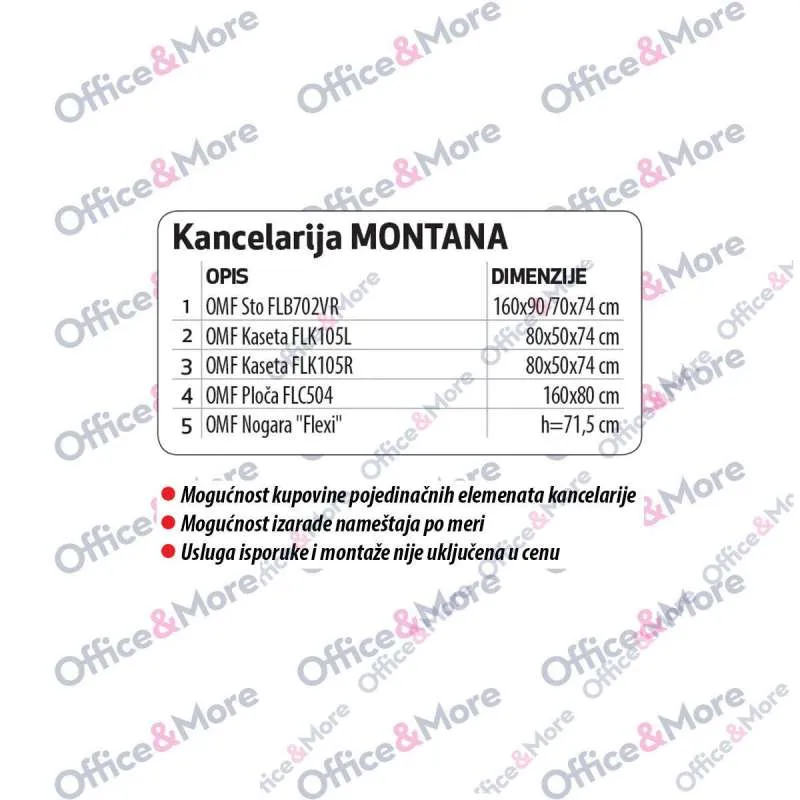 OMF KASETA FLK105L 80/50/74 MONTANA 