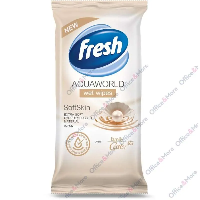 FRESH vlažne maramice Aqua world 15/1 -204002 