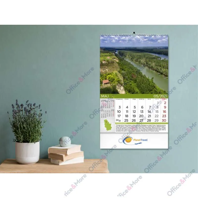 KALENDAR 70.014 ZIDNI PRIRODNO BLAGO SRBIJE 