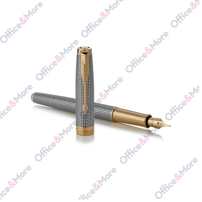 PARKER NALIVPERO ROYAL SONET SILVER CH GT 18K F 