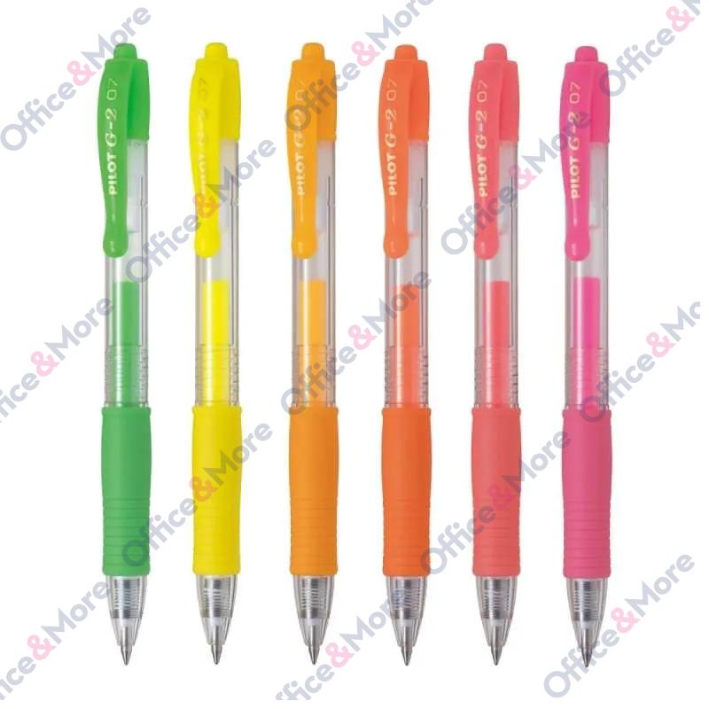 PILOT GEL ROLER G2 NEON KAJSIJA 358644 