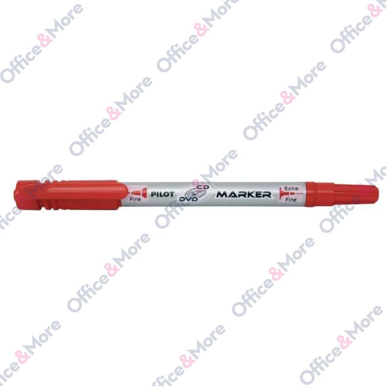 PILOT MARKER CD-DVD  SA 2 VRHA CRVENI SCA-TMCD 