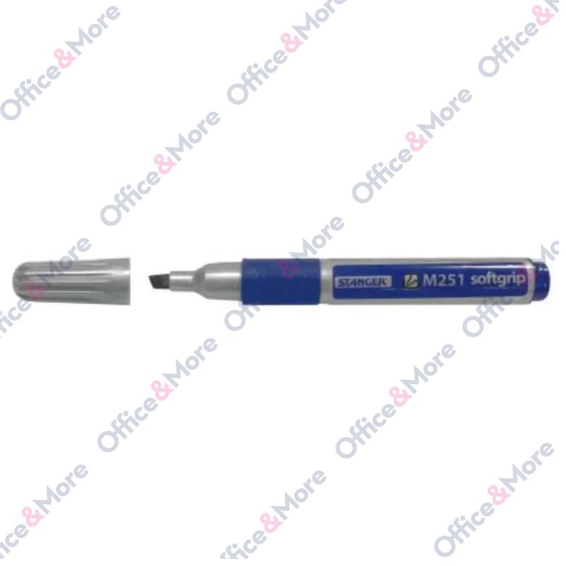 STANGER MARKER PERMANENT GRIP 1-4MM KOSI PLAVI 251 