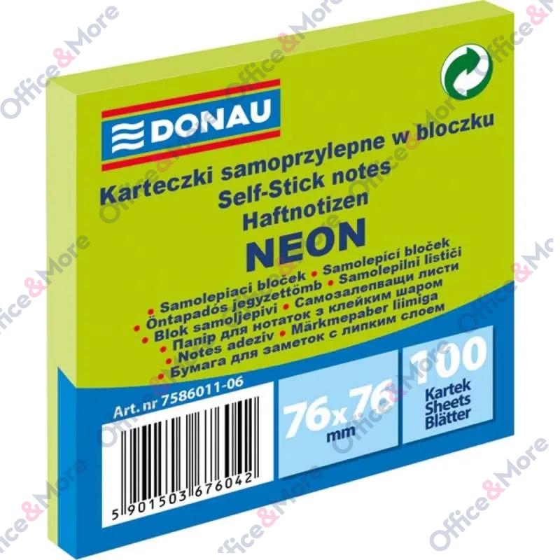 DONAU SLP LISTIĆI ZA PORUKE 76X76 NEON ZELENA 100L 