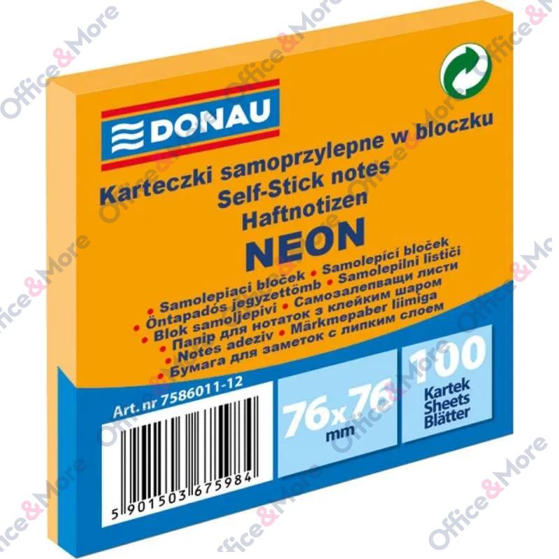 DONAU SLP LISTIĆI ZA PORUKE 76X76 NEON ORANŽ 100L 