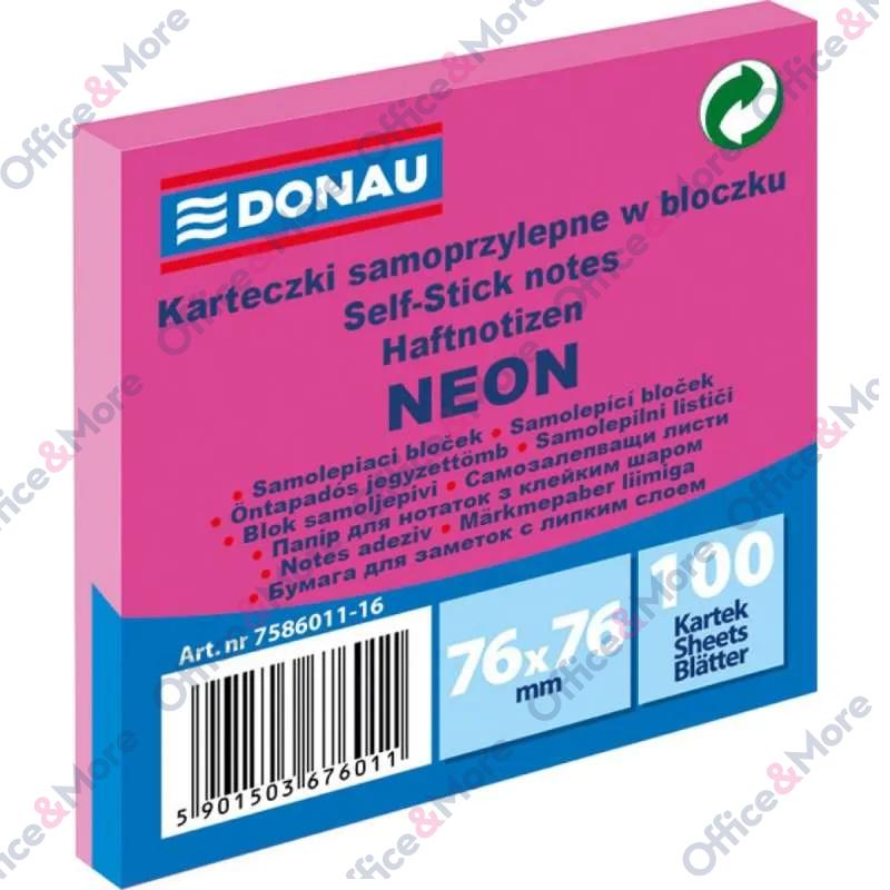 DONAU SLP LISTIĆI ZA PORUKE 76X76 NEON PINK 100L 