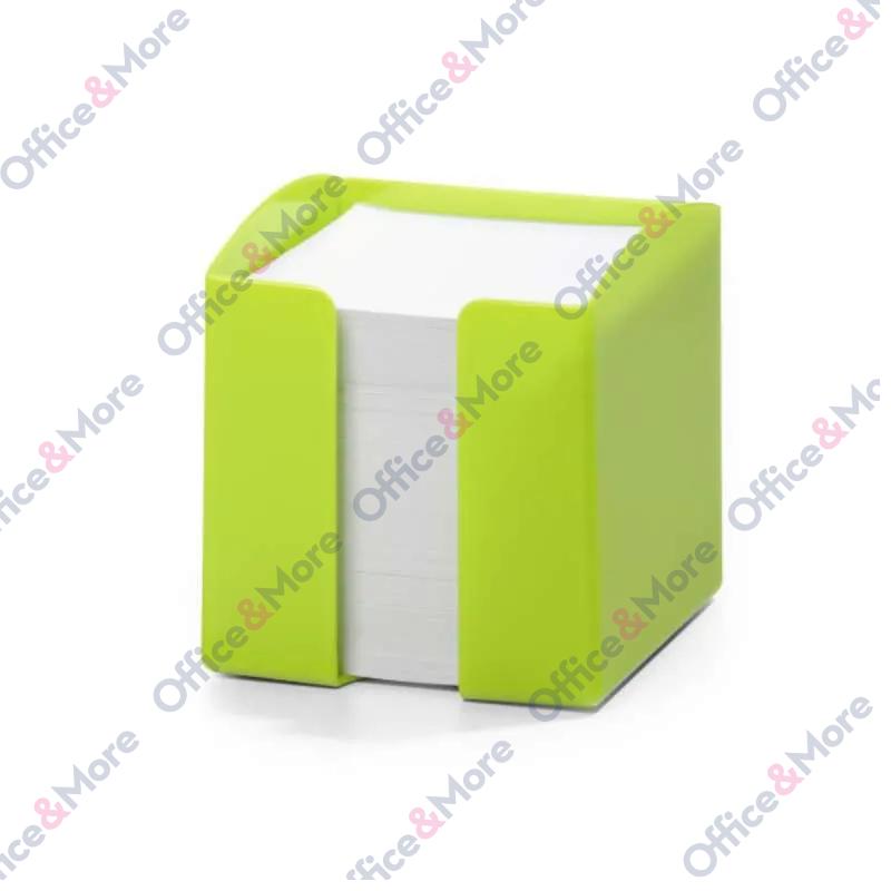 DURABLE BLOK KOCKA ZEL. PVC POSTOLJE 10 CM X 10 CM 
