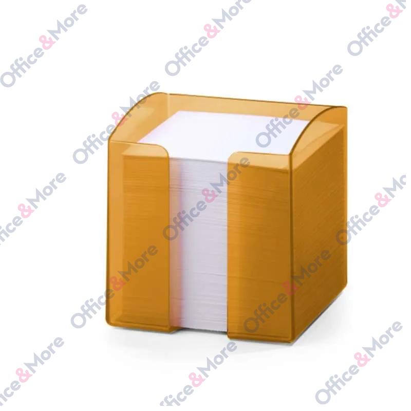 DURABLE BLOK KOCKA ORANŽ PVC POSTOLJE 10 CM X 10CM 
