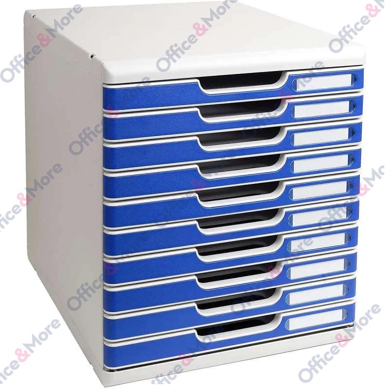 EXACOMPTA BOKS 10 FIOKA SIVA-PLAVA MODULO A4 