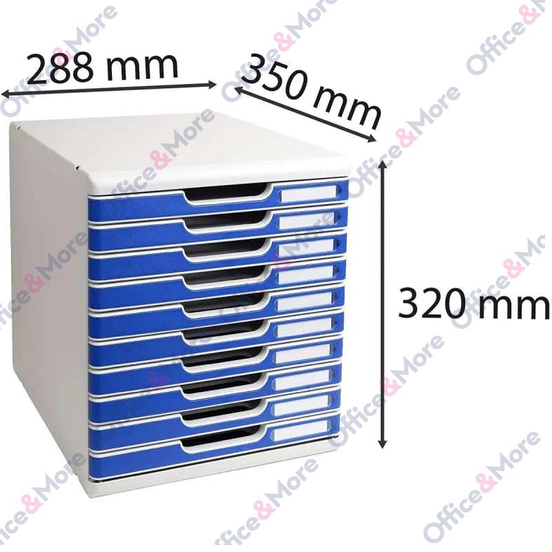 EXACOMPTA BOKS 10 FIOKA SIVA-PLAVA MODULO A4 