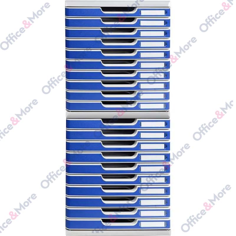 EXACOMPTA BOKS 10 FIOKA SIVA-PLAVA MODULO A4 