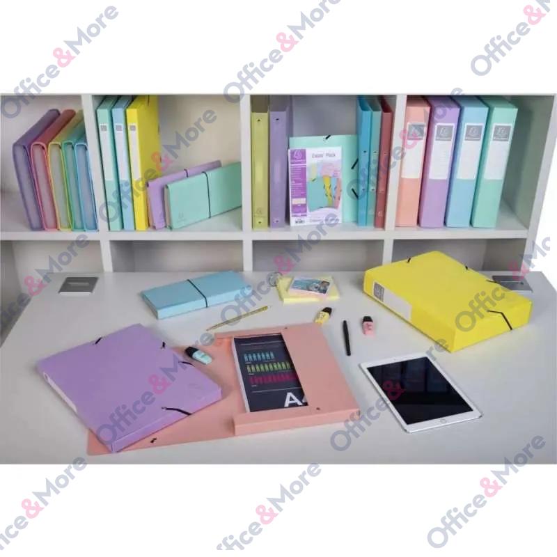 EXACOMPTA BOX FASCIKLA A4 25mm 0.7mm AQUAREL Ass. 