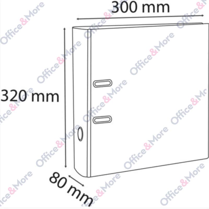 EXACOMPTA REGISTRATOR PREMIUM A4 8CM CRNA 53341E 