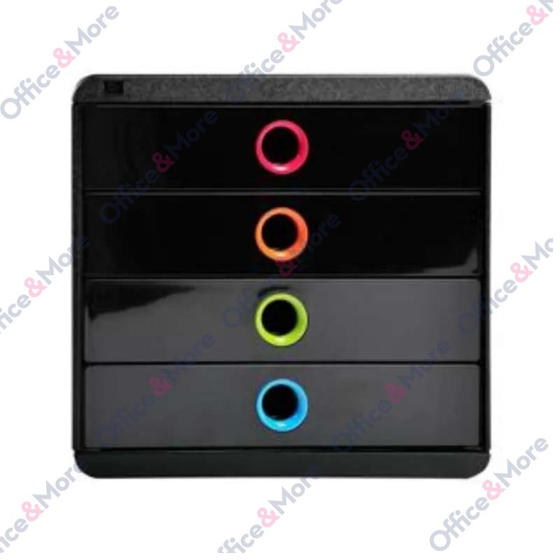 EXACOMPTA BOKS SA 4 FIOKE POP BOX CRNI 