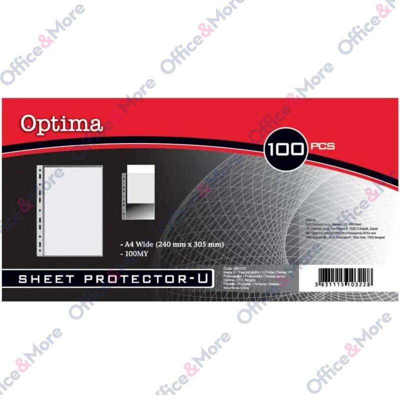 OPTIMA FOLIJA U 80 MY KRISTAL,PROŠ.  PAK.  100 