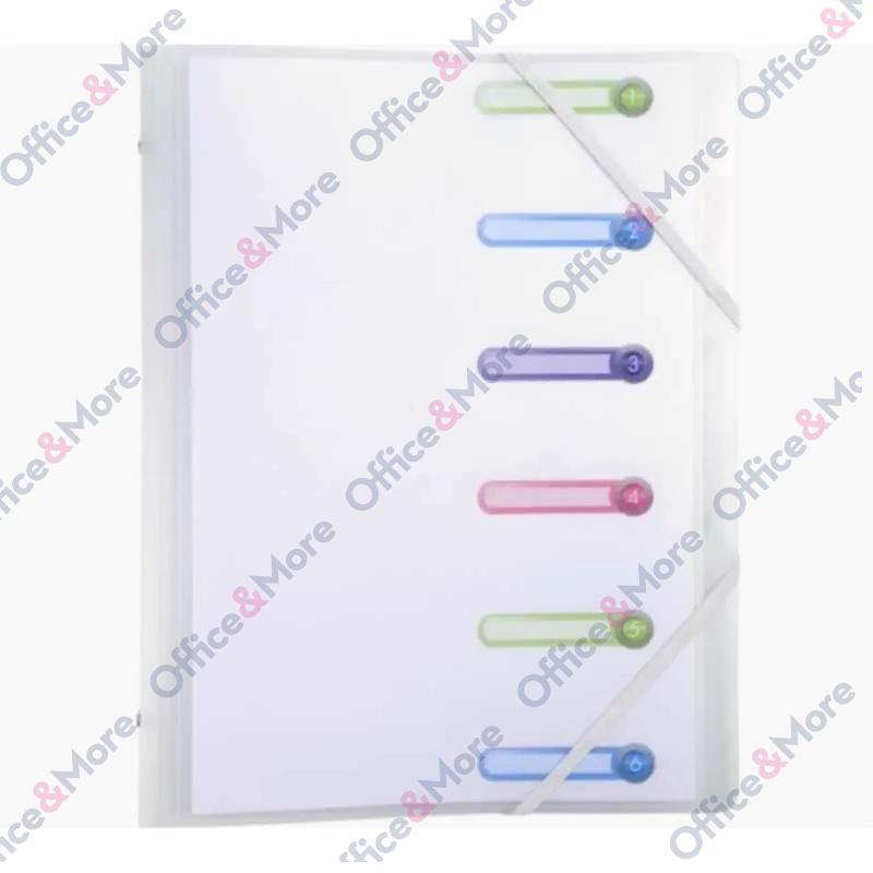 EXACOMPTA FOLDER SA 6 PREGRADA PP TRANSPARENT 