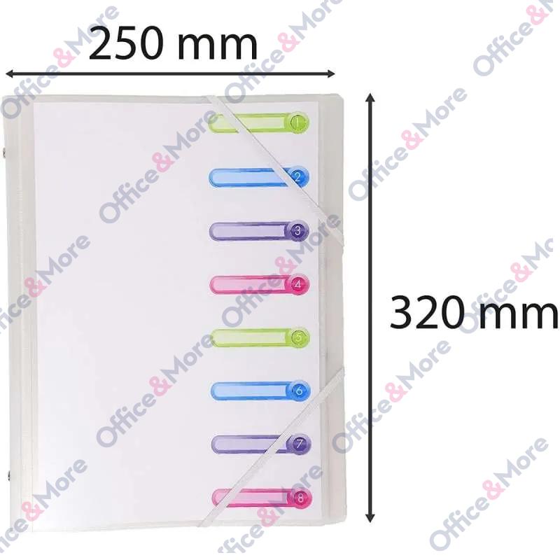 EXACOMPTA FOLDER SA 8 PREGRADA PP TRANSPARENT 