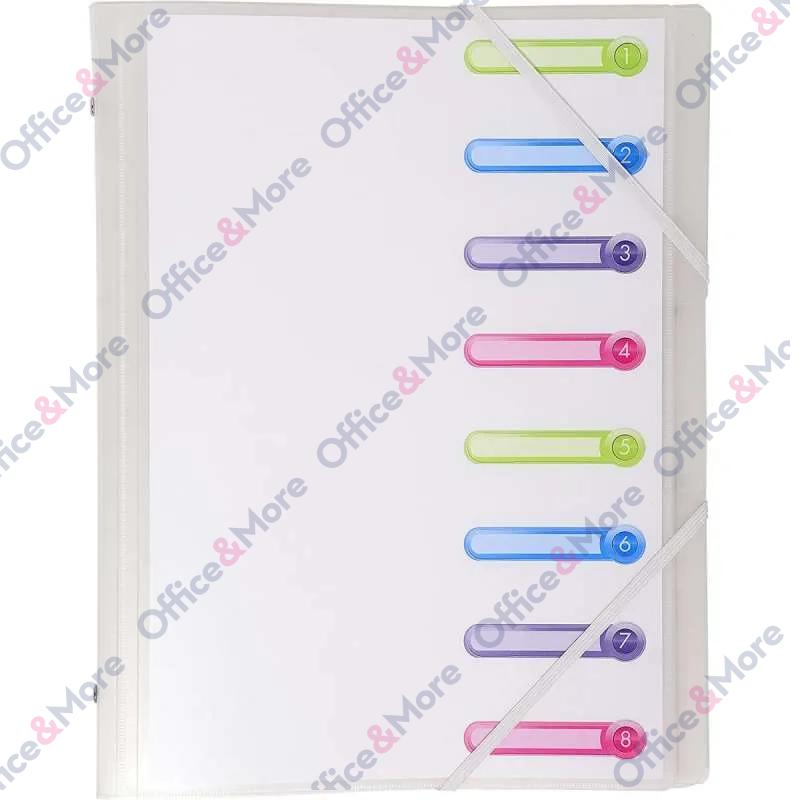 EXACOMPTA FOLDER SA 8 PREGRADA PP TRANSPARENT 