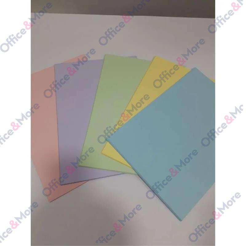 DOUBLE A PAPIR 80G PASTEL MIX 1/100L (5X20) 